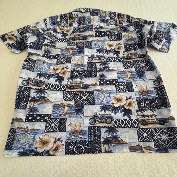 Royal Creations Mens Hawaiian XL Short Sleeve Shirt Made in Hawaii Tropical - Picture 2 of 7